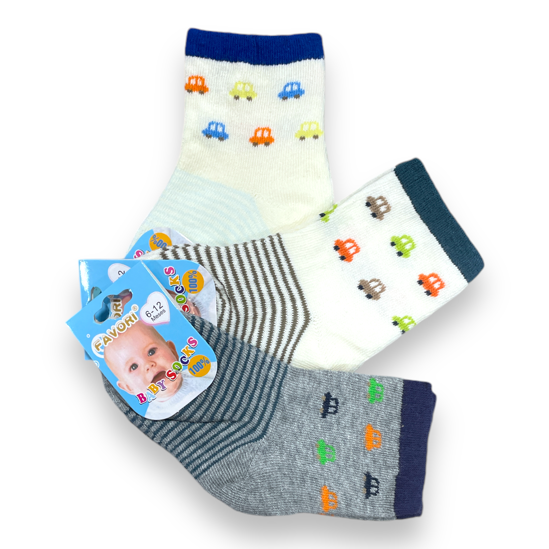 Set de 3 calcetines 6-12m favori niño