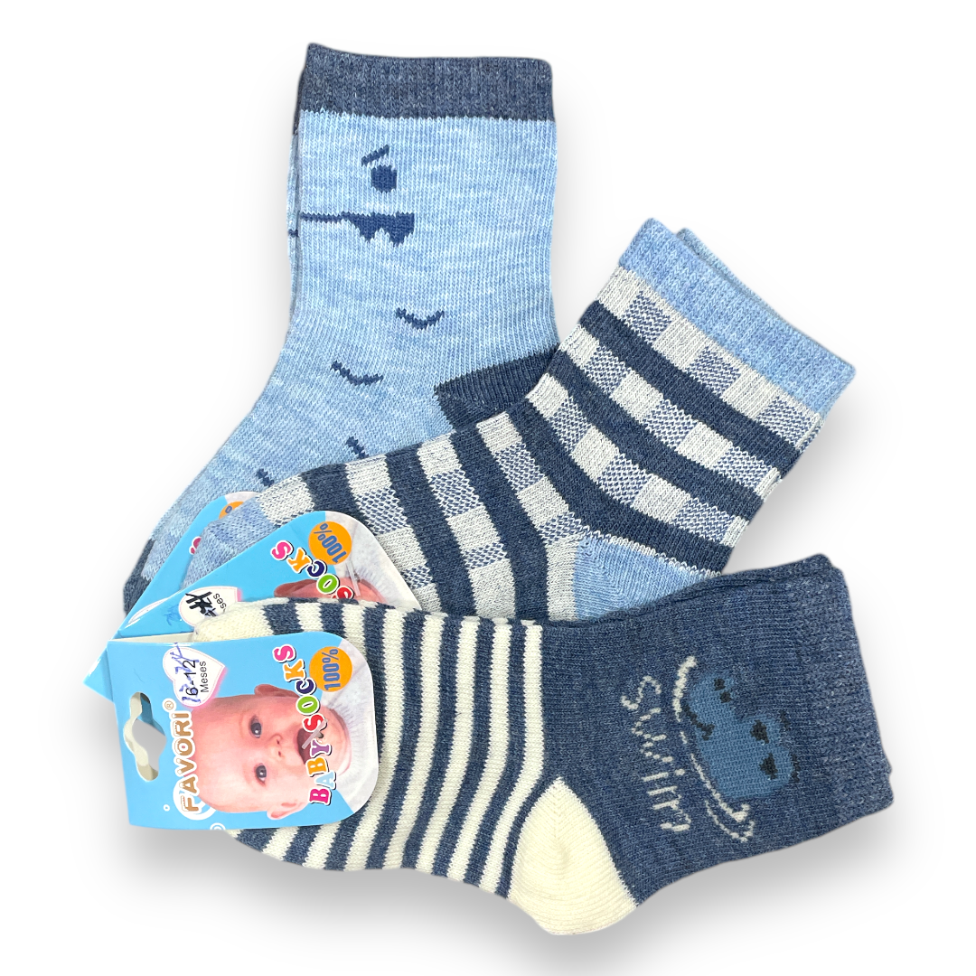 Set de 3 calcetines 12-24m favori niño