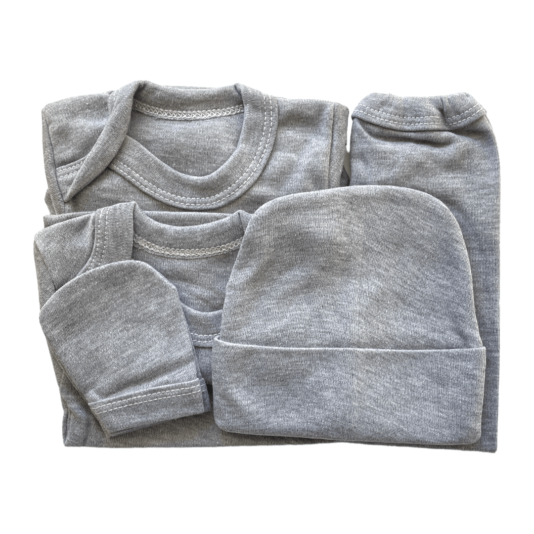 ajuar liso gris 0-3m - Palimu