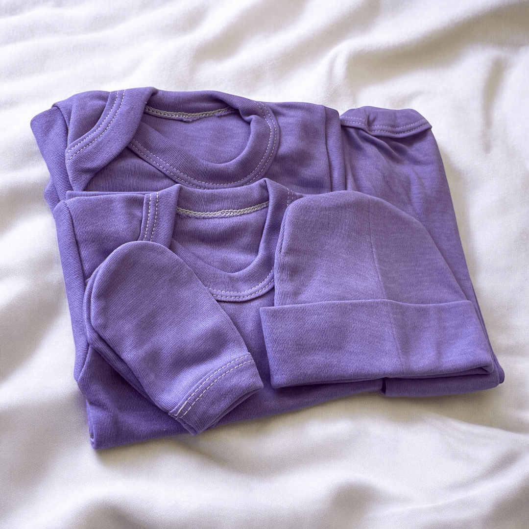 ajuar liso lila 0-3m - Palimu