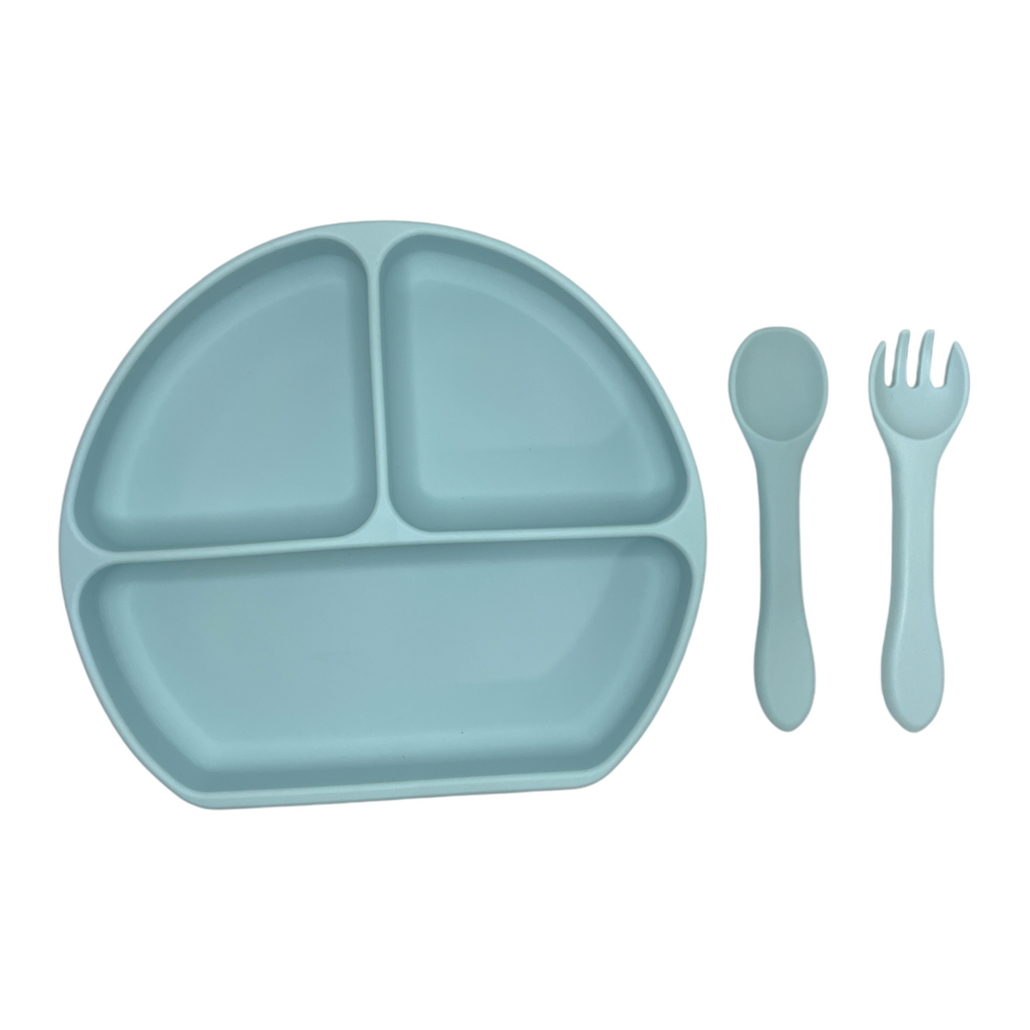 Plato de silicona con divisiones