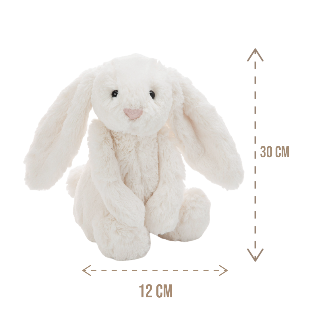 Peluche conejo blanco mediano