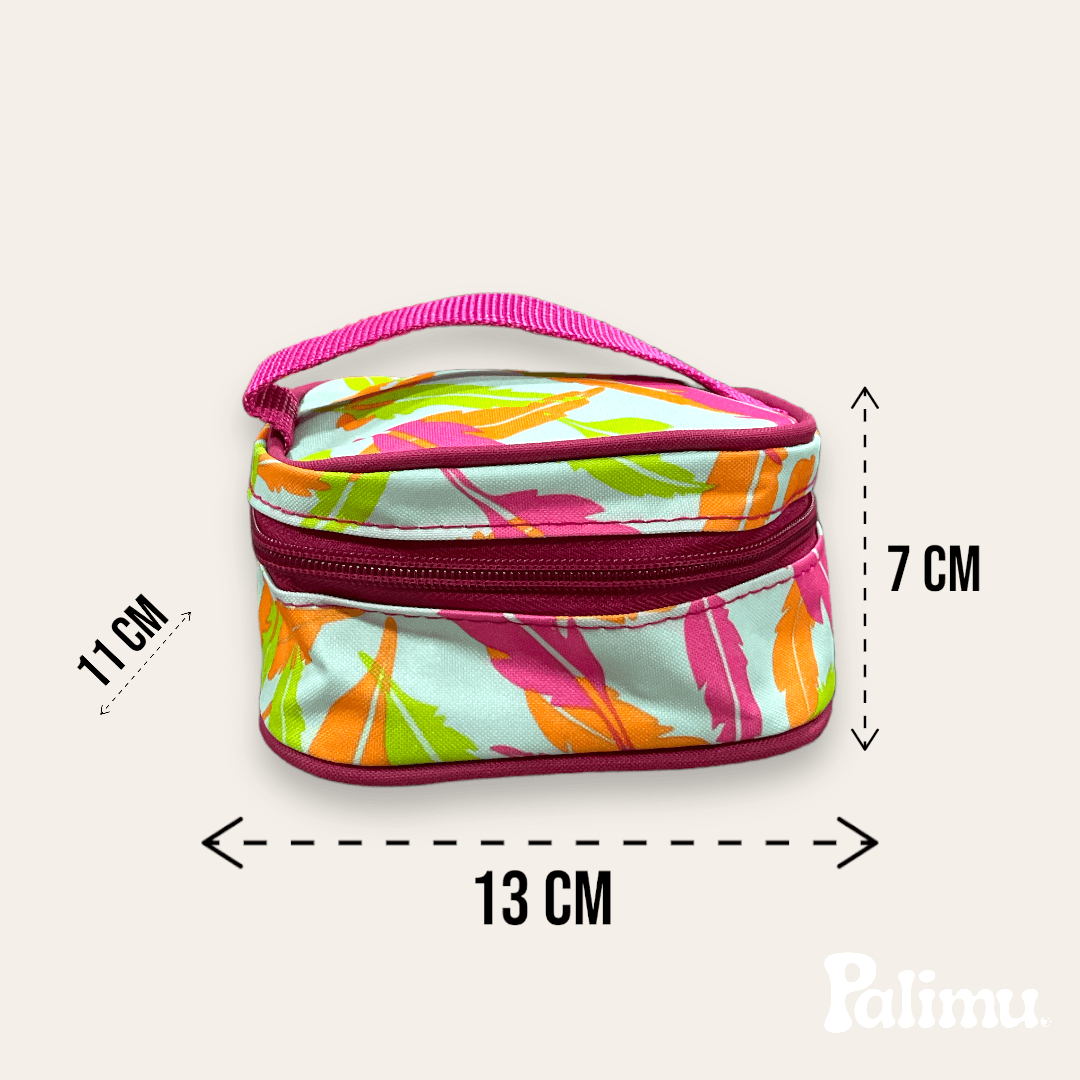 Set bolso maternal 5 piezas Burdeo con diseño - Palimu