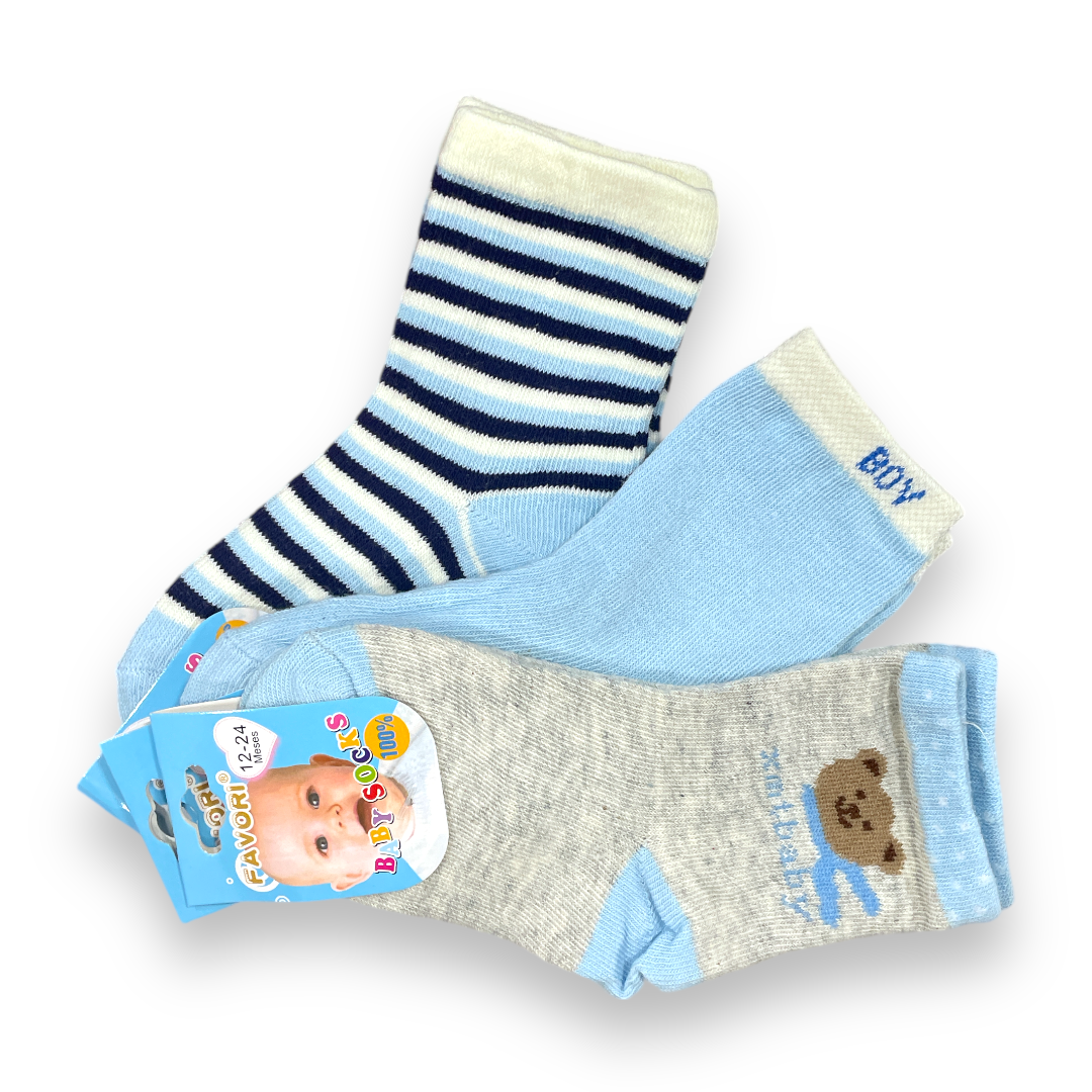 Set de 3 calcetines 12-24m favori niño