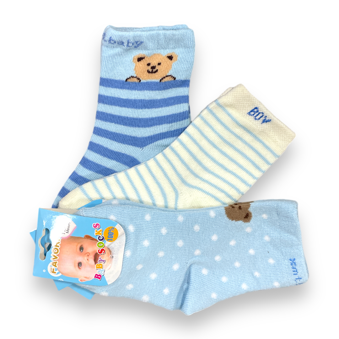 Set de 3 calcetines 12-24m favori niño