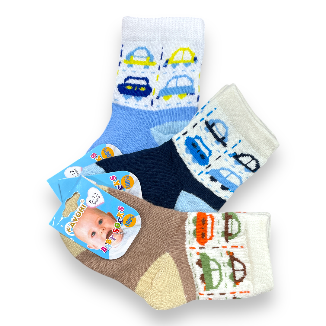 Set de 3 calcetines 6-12m favori niño