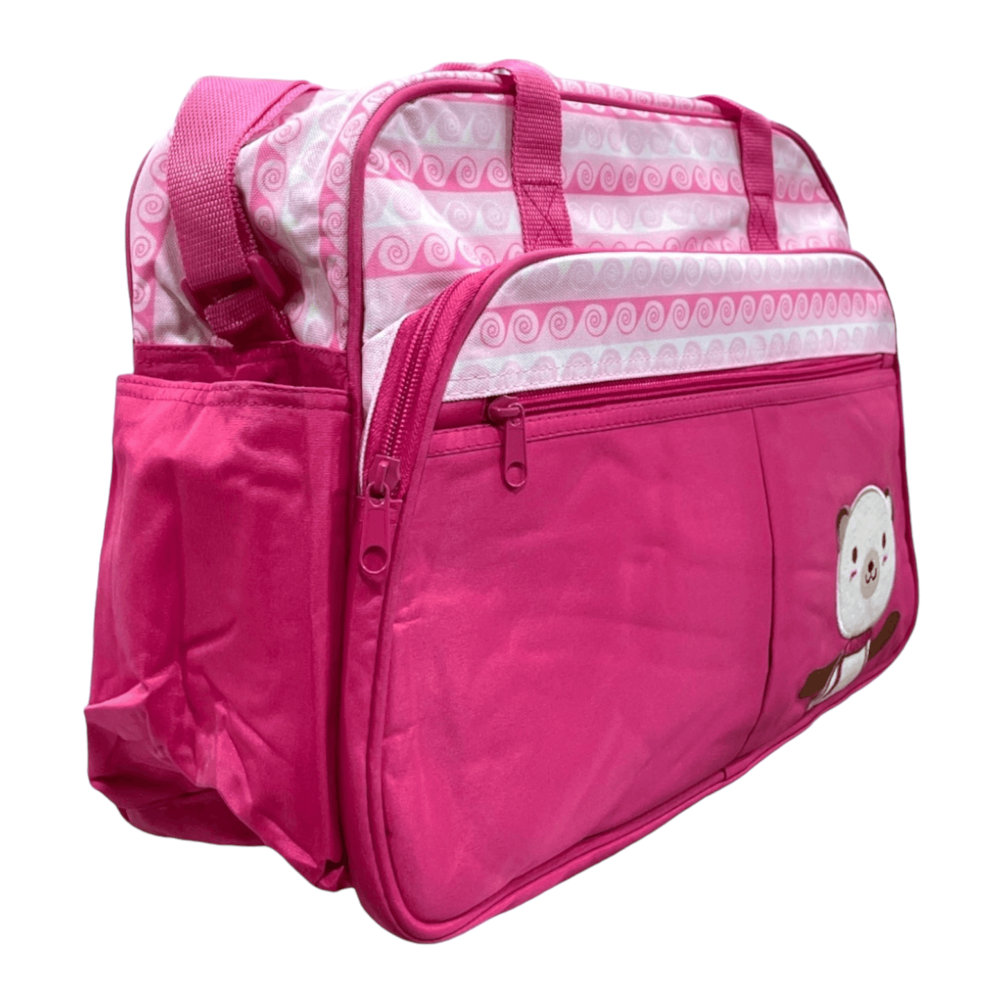 Bolso maternal oso fucsia - Palimu