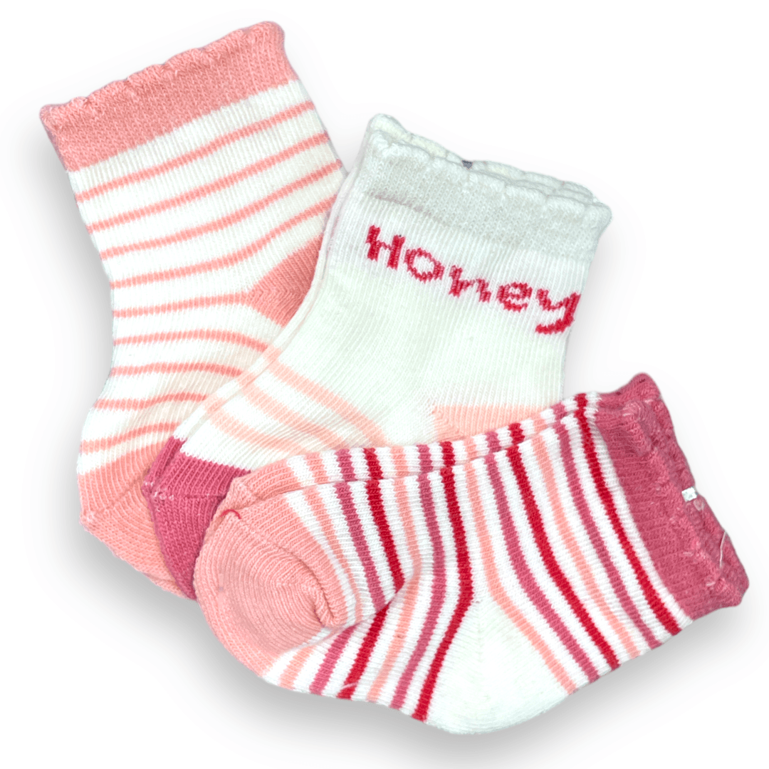 Set de 3 calcetines de niña 0-3m - Palimu