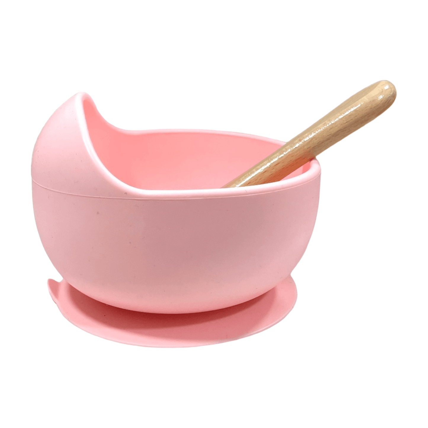Bowl de silicona con cuchara Rosado - Palimu