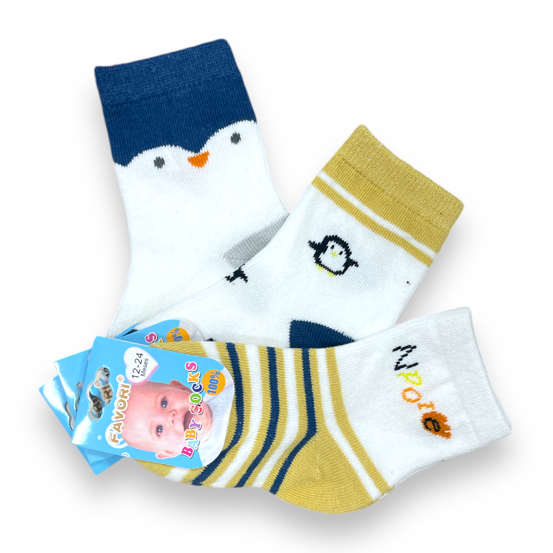 Set de 3 calcetines 12-24m favori niño