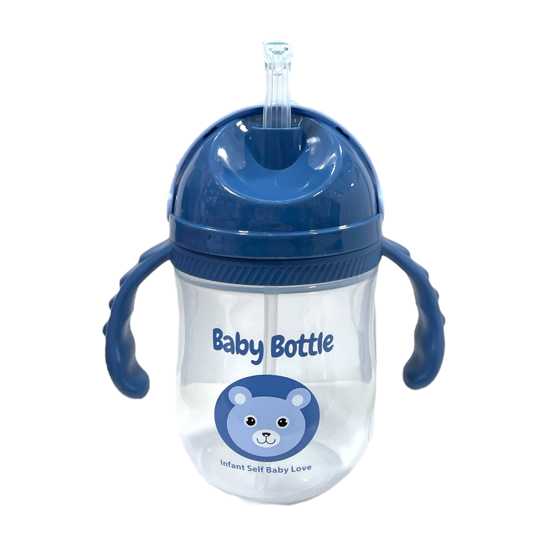 Vaso osito azul con bombilla