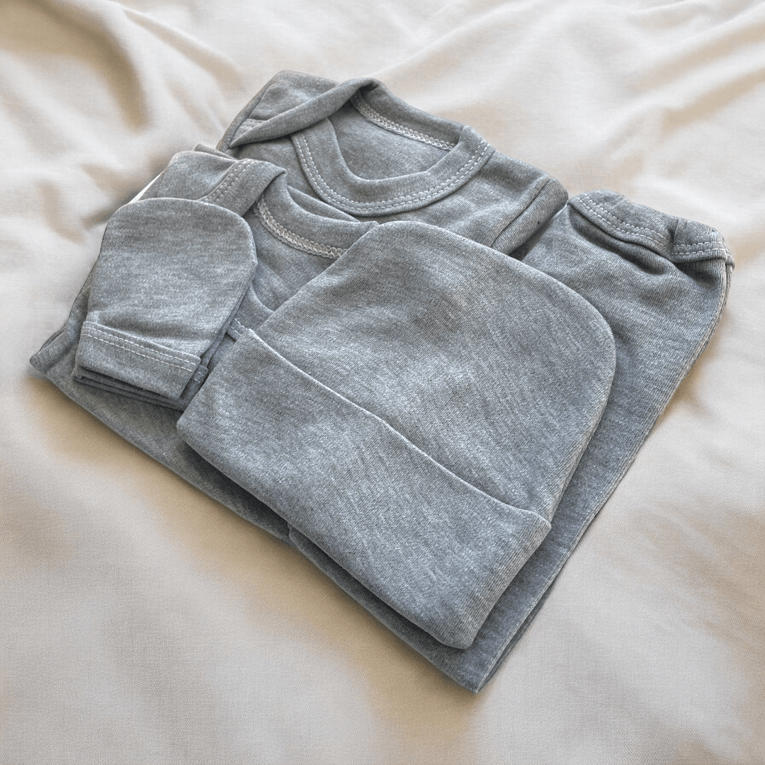 ajuar liso gris 0-3m - Palimu