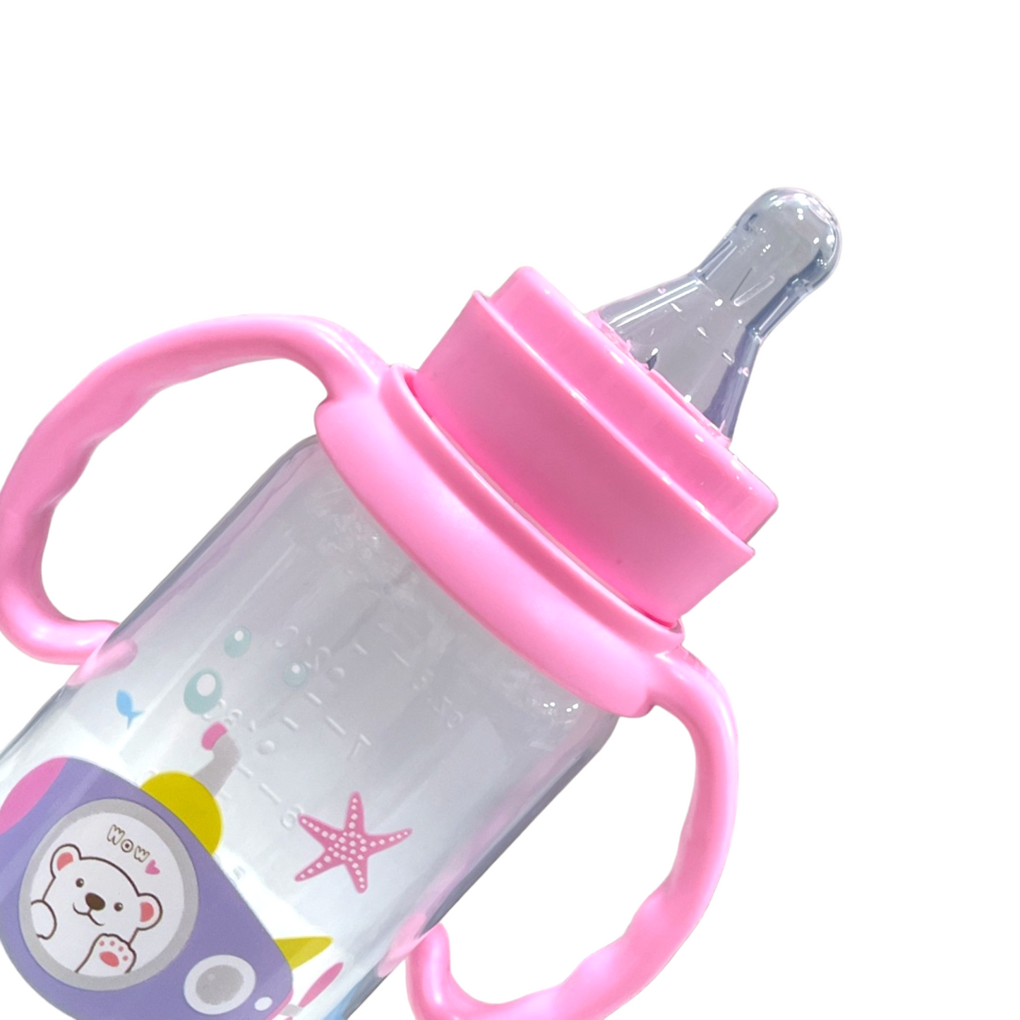 Mamadera 240ml rosada Pumucki