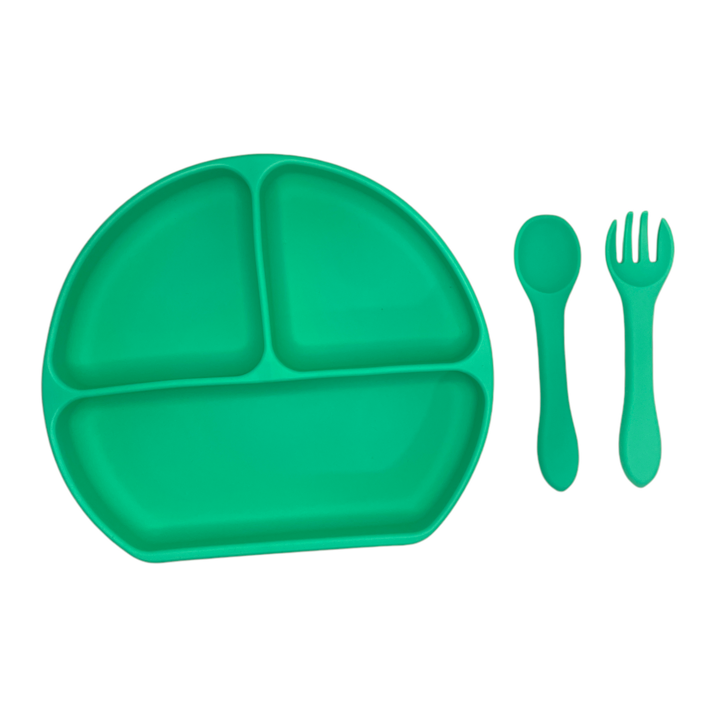 Plato de silicona con divisiones