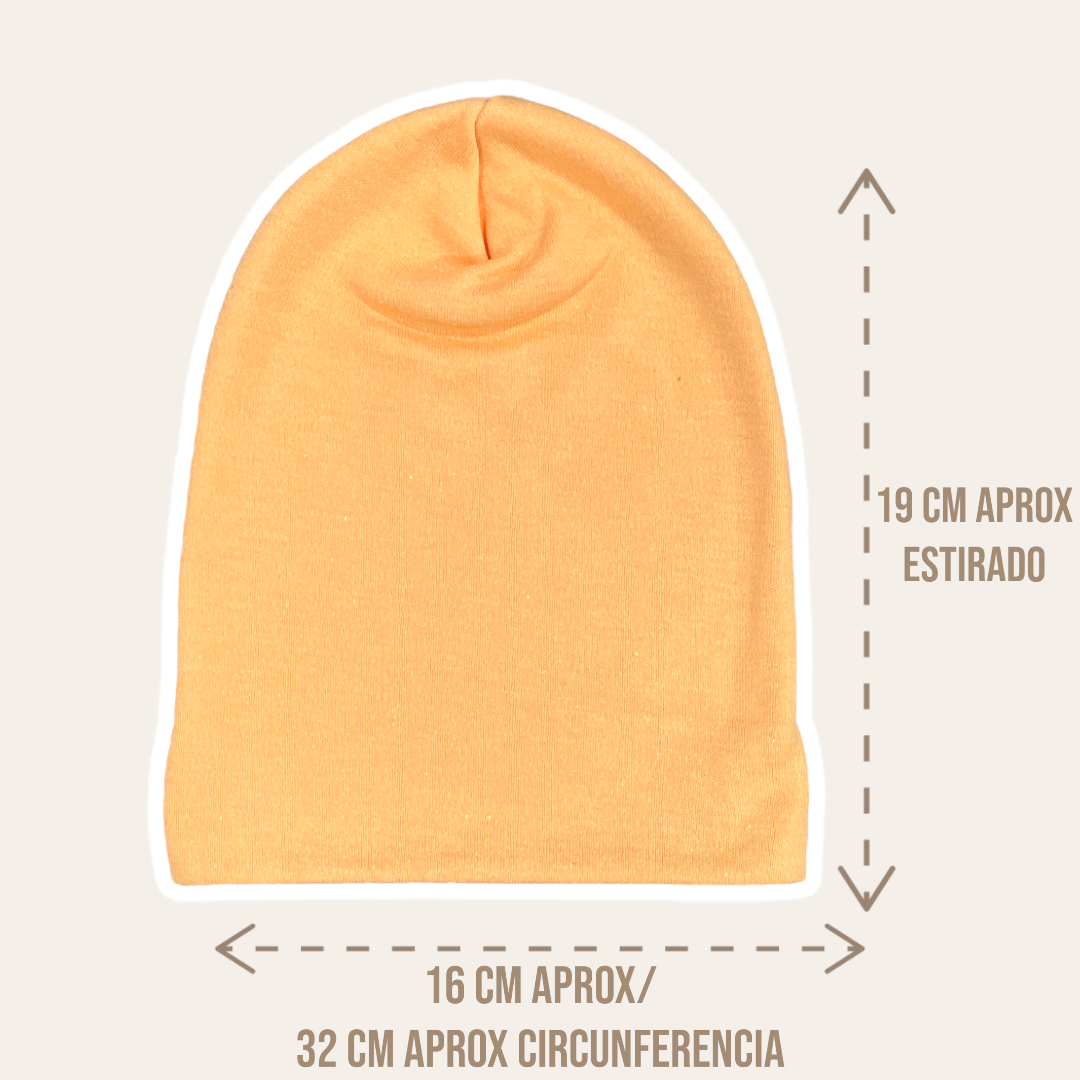 Gorro de algodón Talla 2, 3-6m