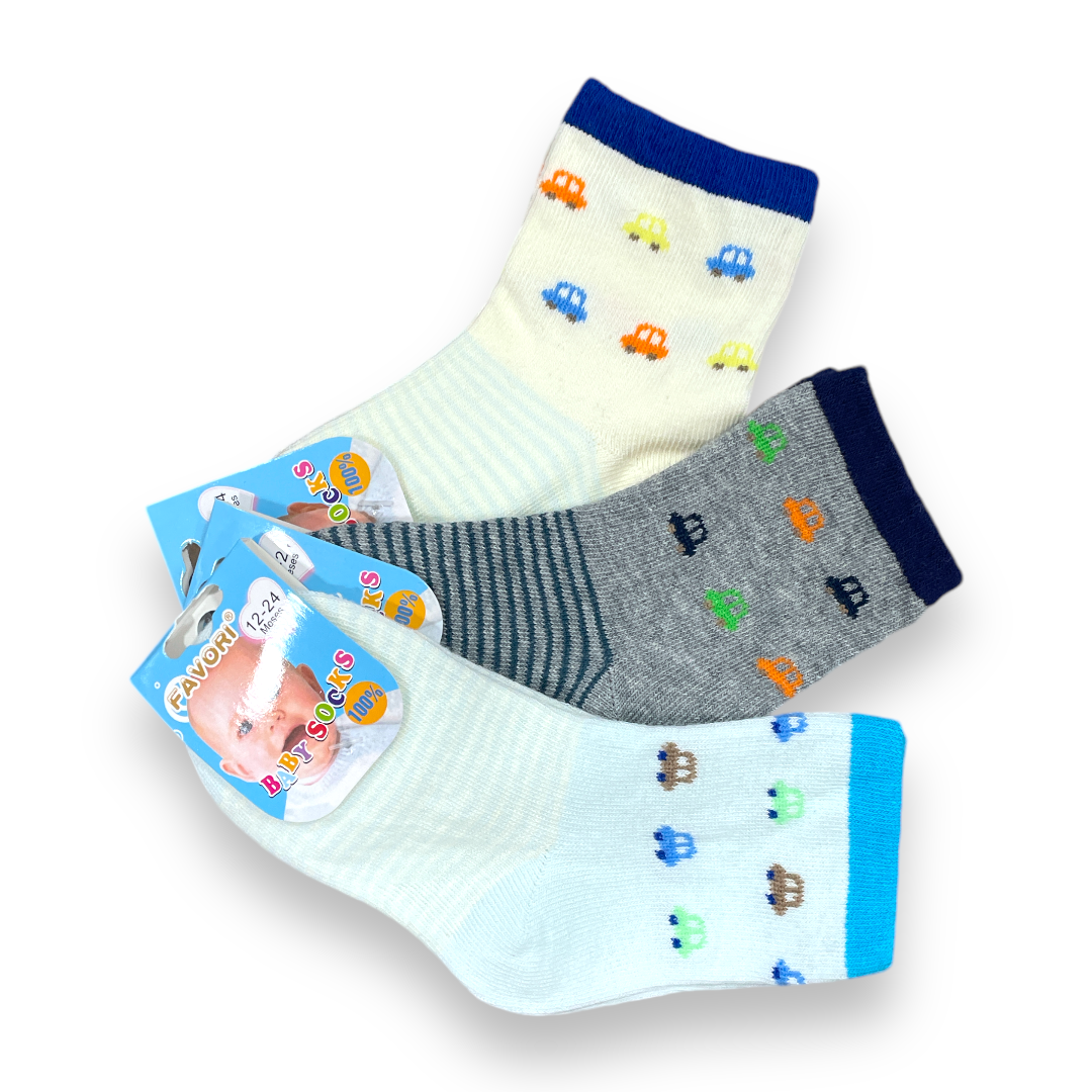 Set de 3 calcetines 12-24m favori niño