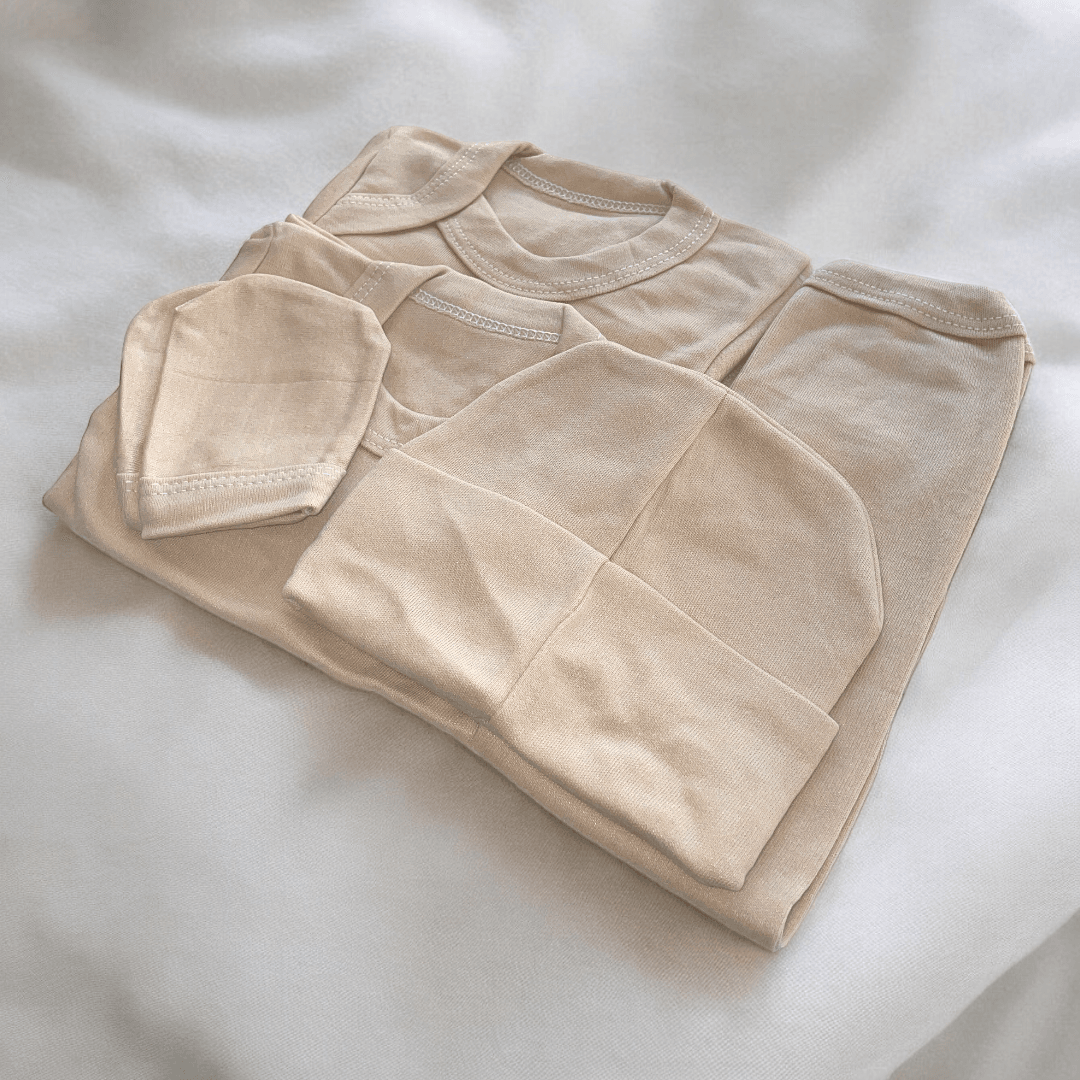 ajuar liso beige 0-3m - Palimu