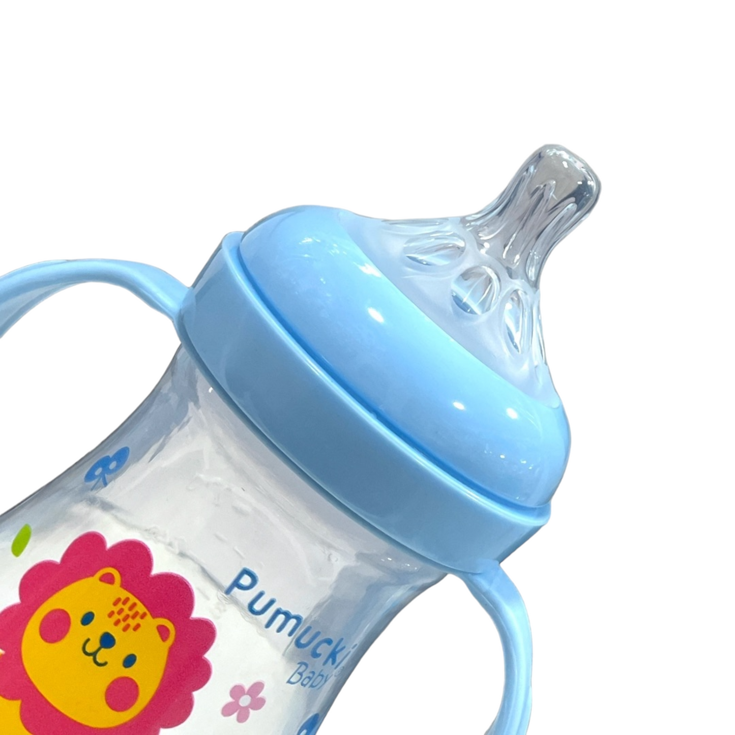 Mamadera 300ml celeste Pumucki