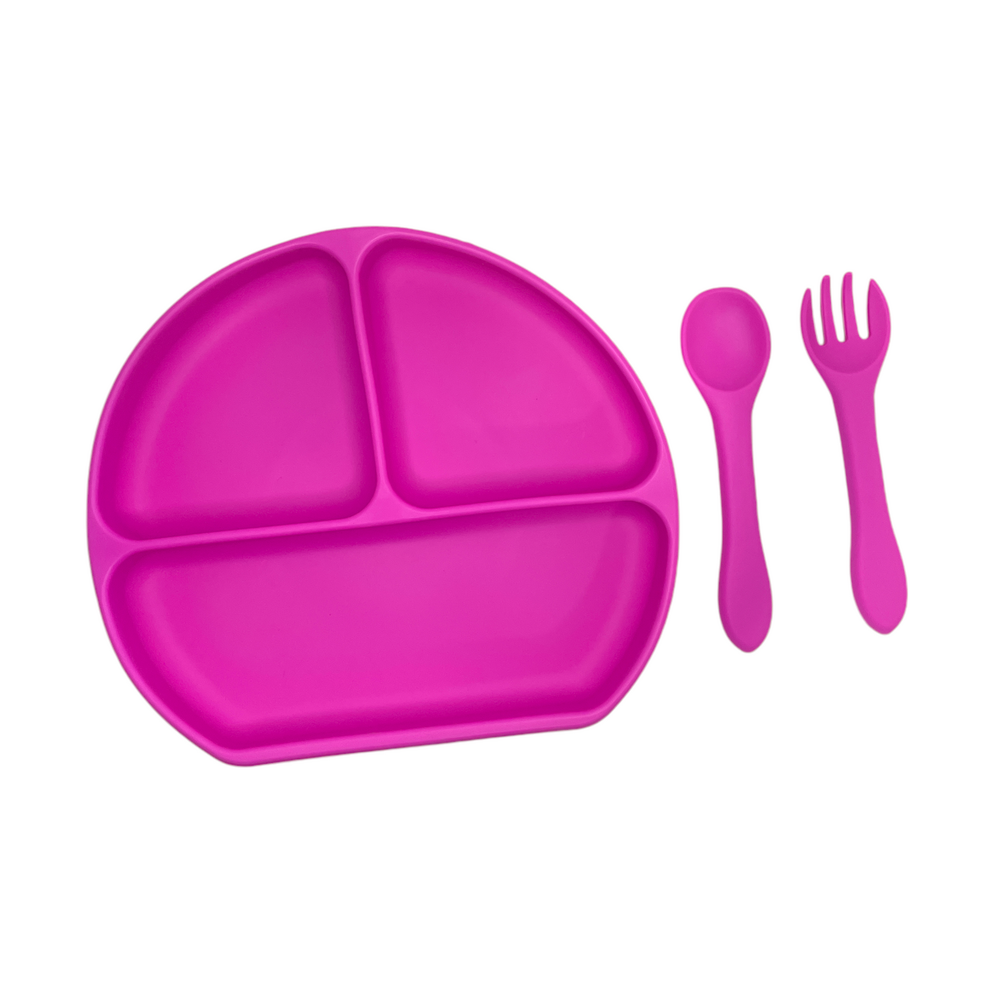 Plato de silicona con divisiones