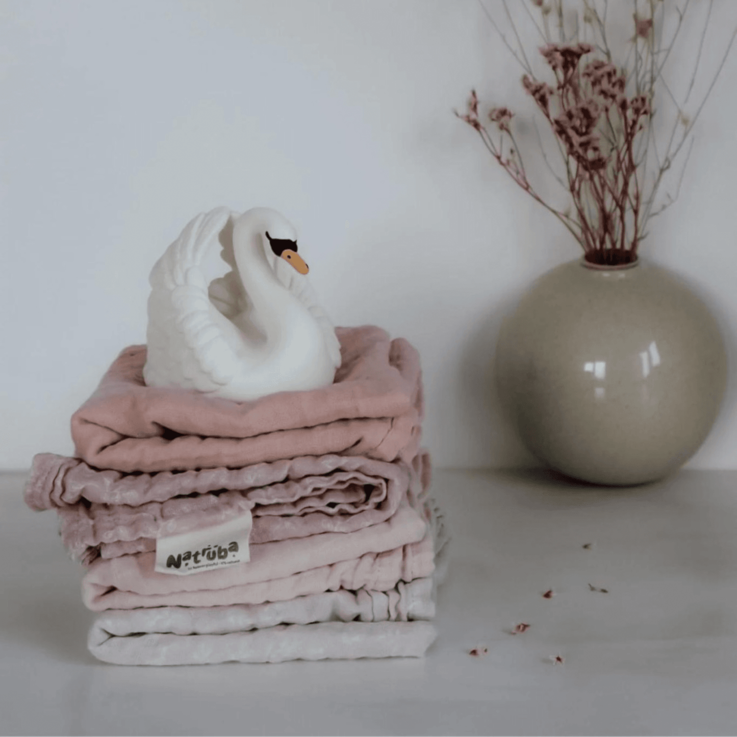 Pack de muselinas Natruba rosa - Palimu