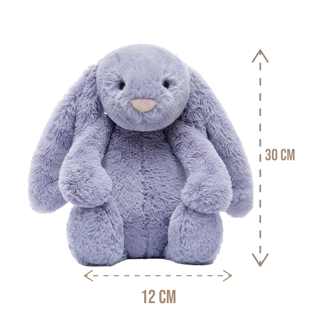 Peluche conejo morado mediano