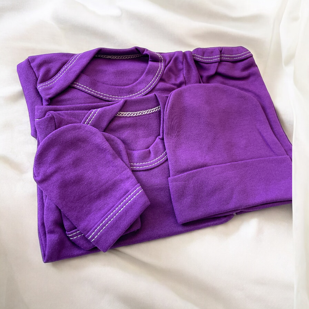 ajuar liso morado