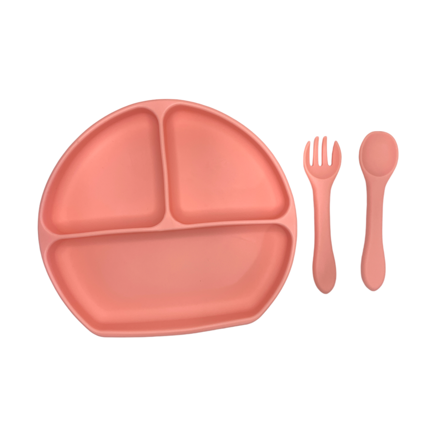 Plato de silicona con divisiones