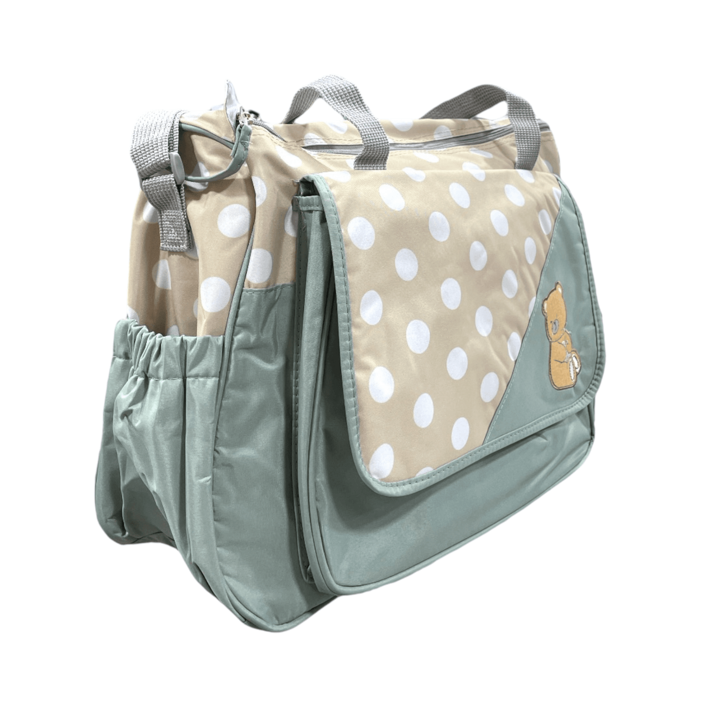 Bolso maternal osito puntos Beige - Palimu