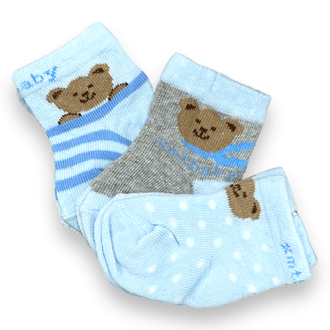 set de 3 calcetines de niño 0-3m - Palimu