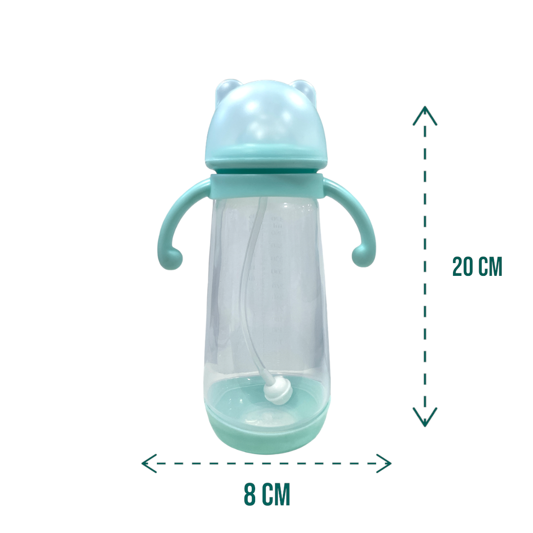 Mamadera 420ml con filtro verde agua
