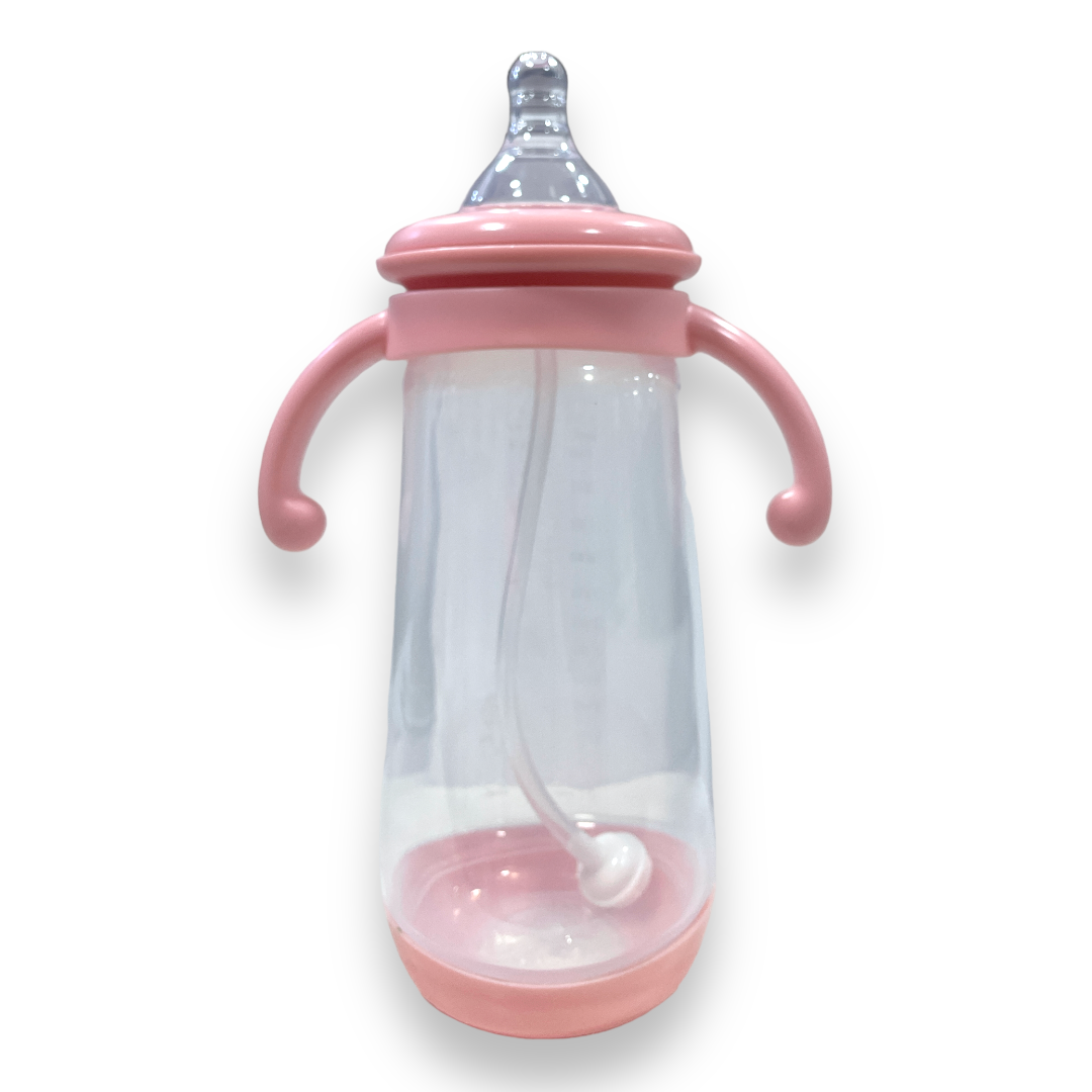 Mamadera 420ml con filtro rosada