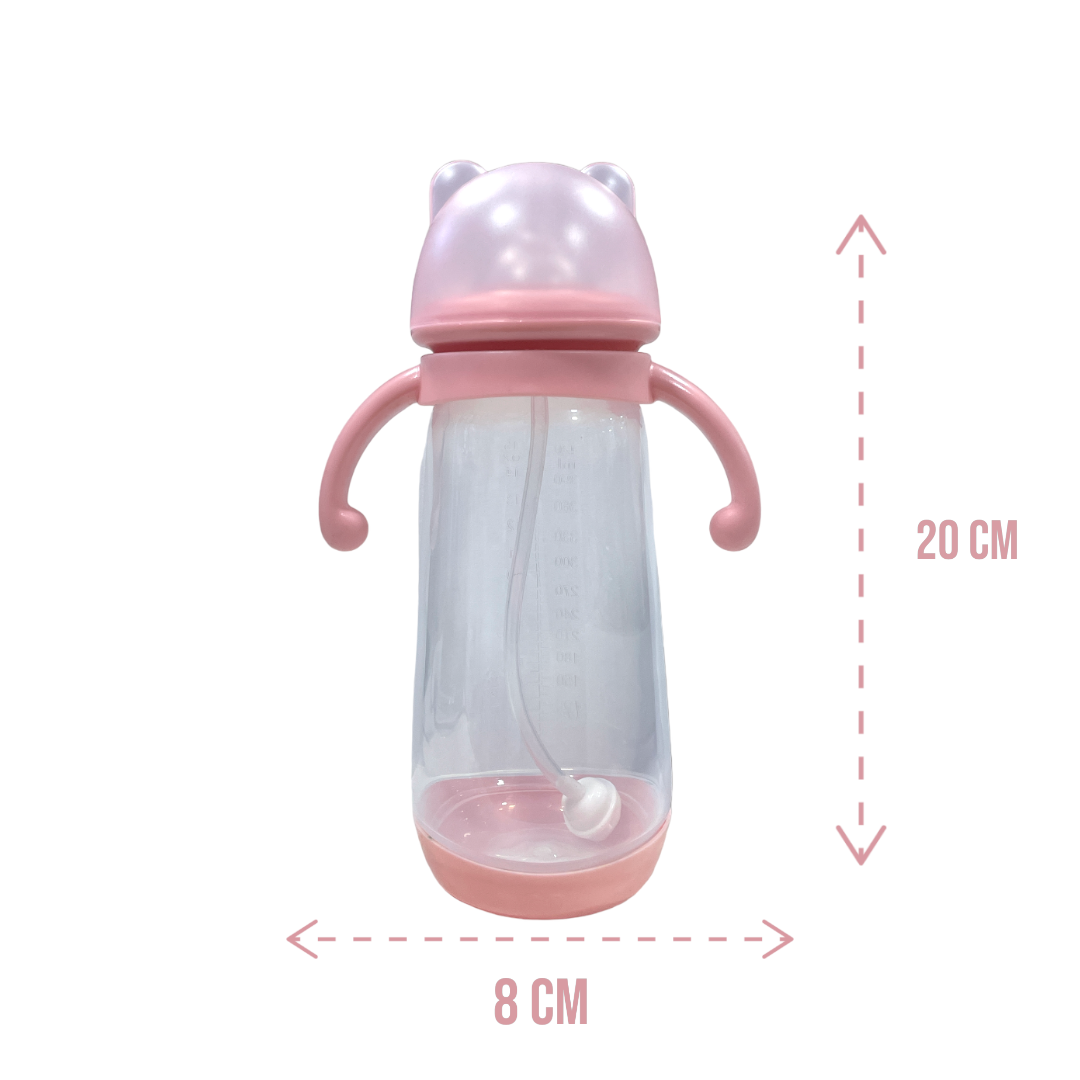 Mamadera 420ml con filtro rosada