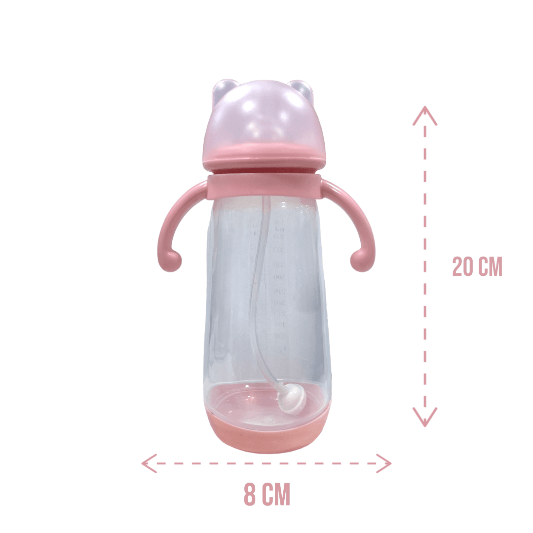 Mamadera 420ml con filtro rosada - Palimu
