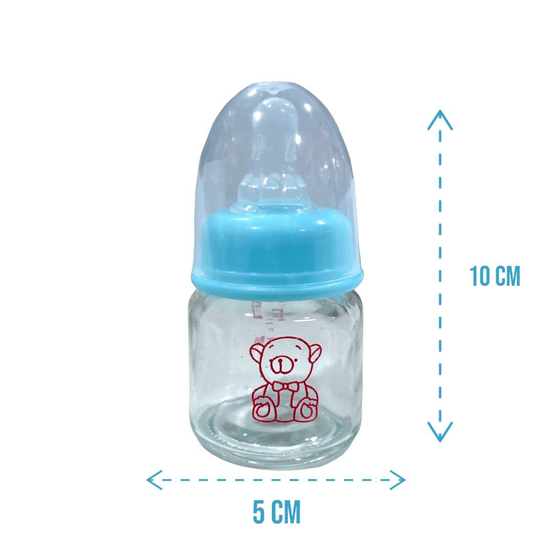 Mamadera 60ml de vidrio Celeste - Palimu