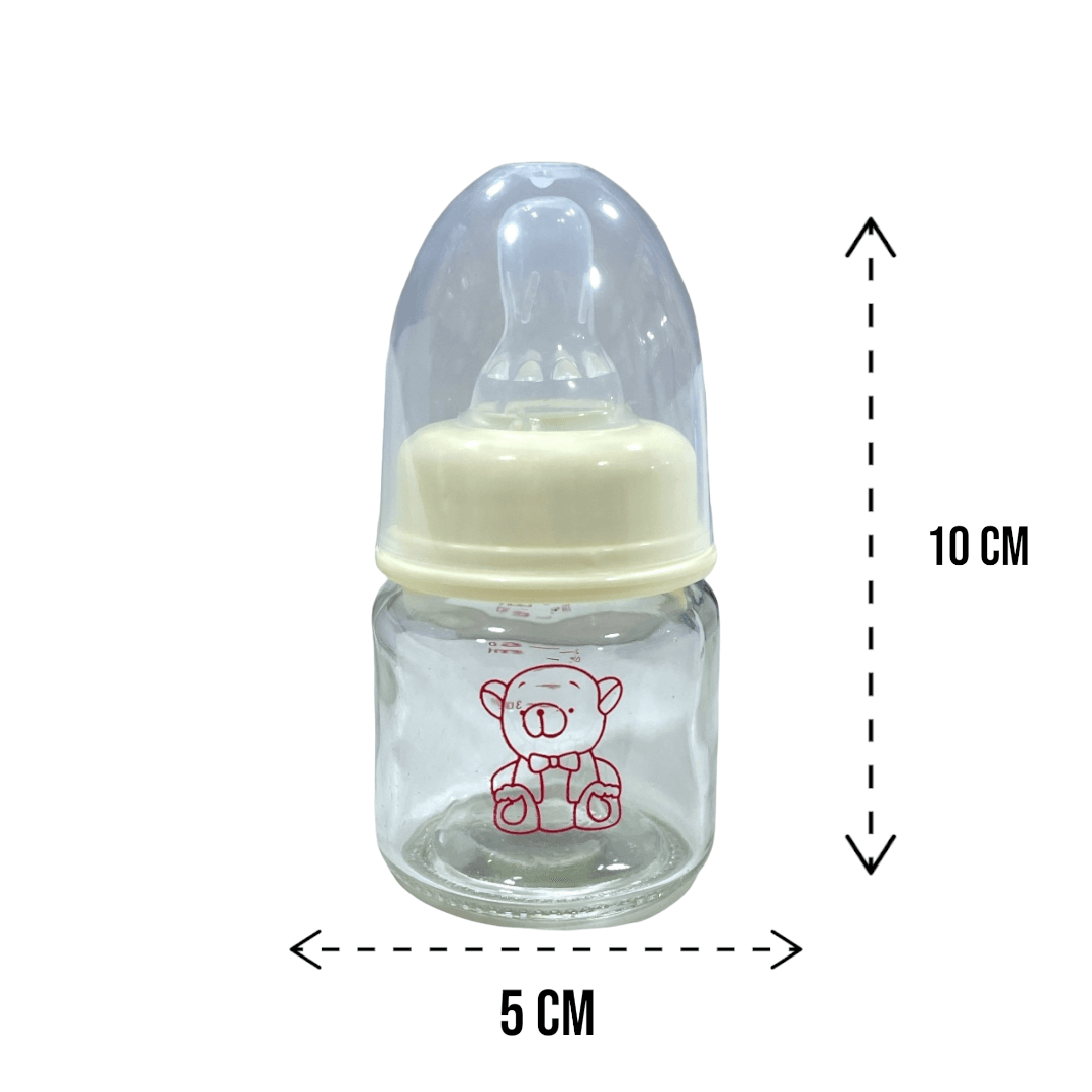 Mamadera 60ml de vidrio Amarilla - Palimu