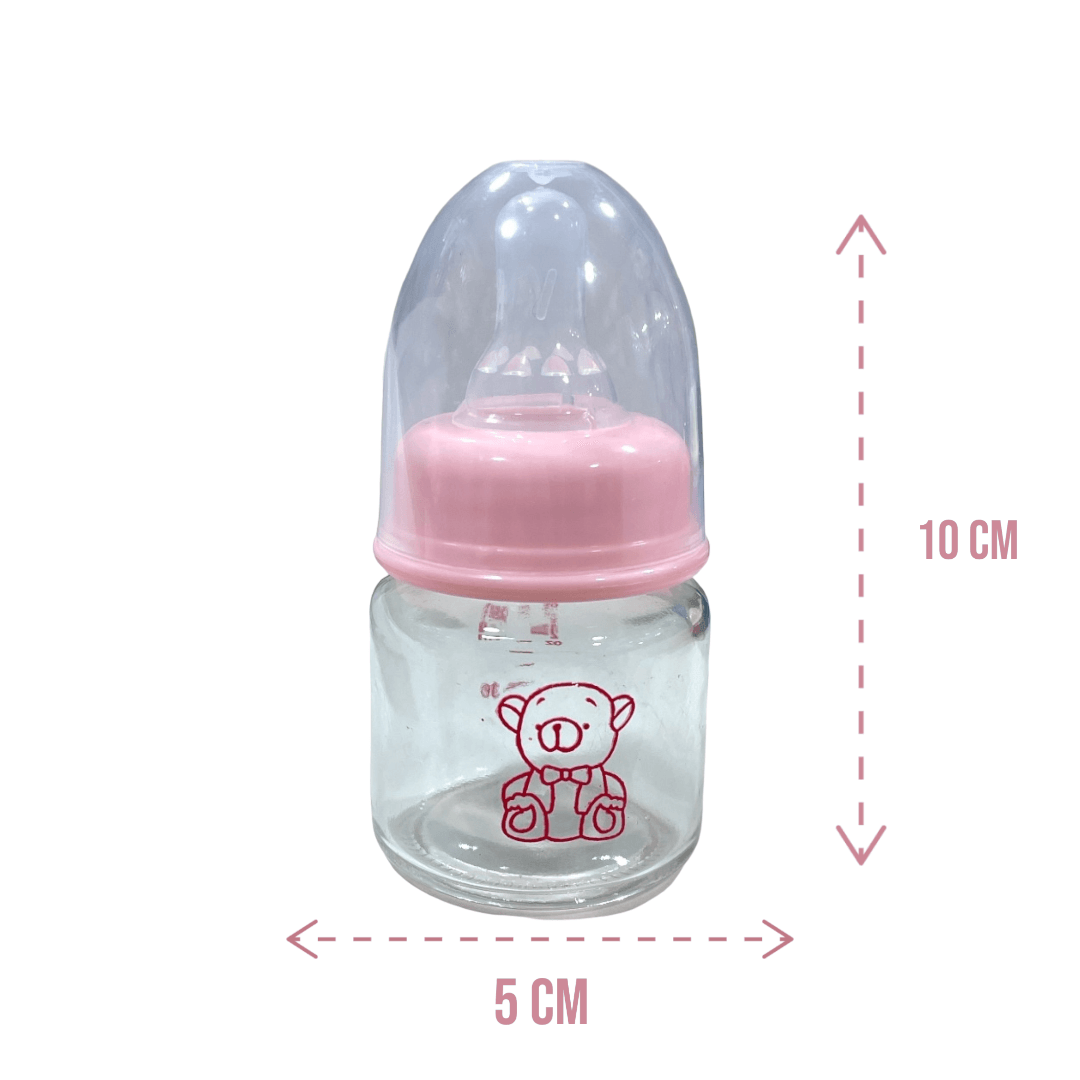 Mamadera 60ml de vidrio Rosa - Palimu