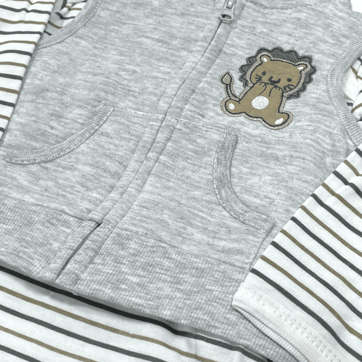 Conjunto de 3 piezas, Gris - Palimu
