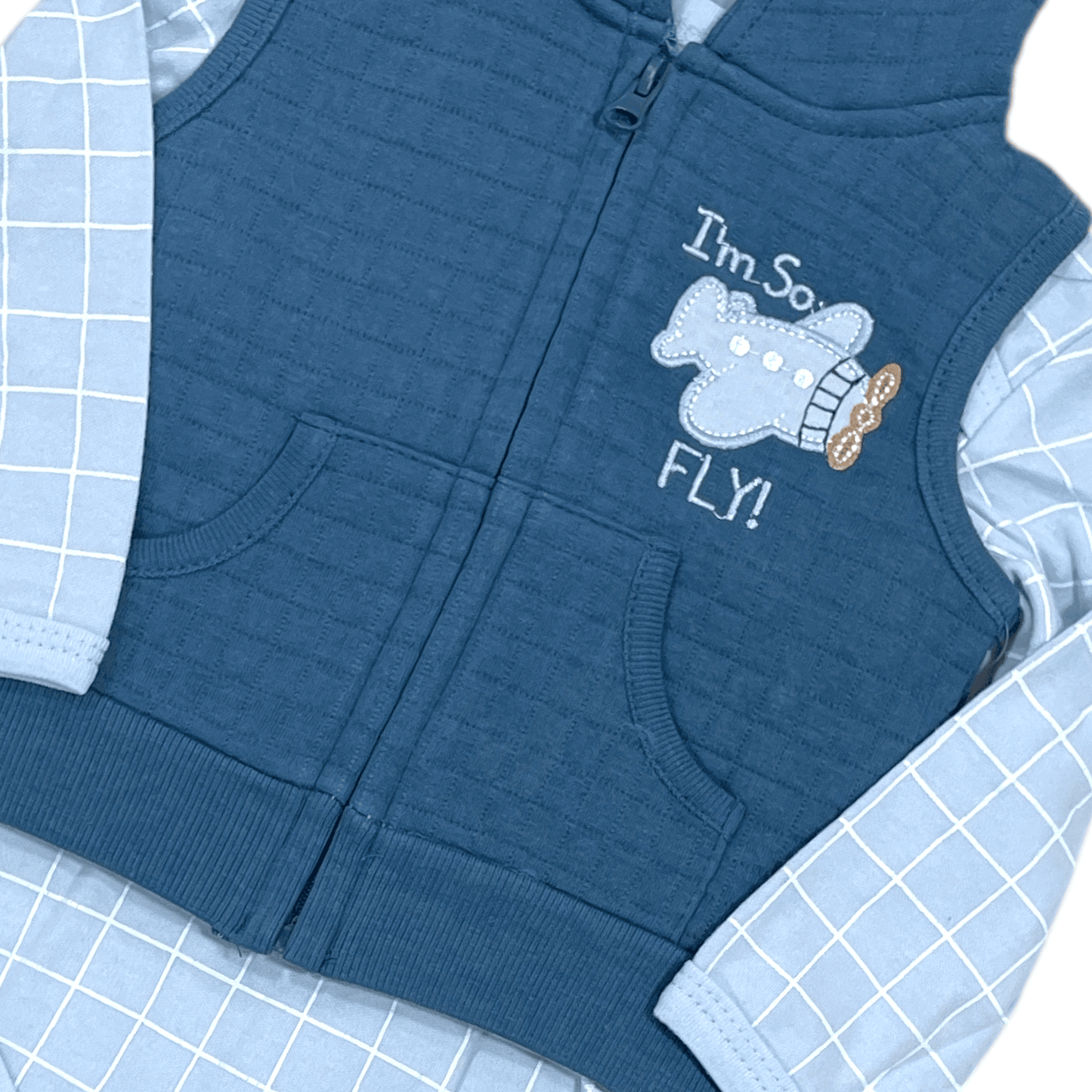 Conjunto de 3 piezas, Azul - Palimu