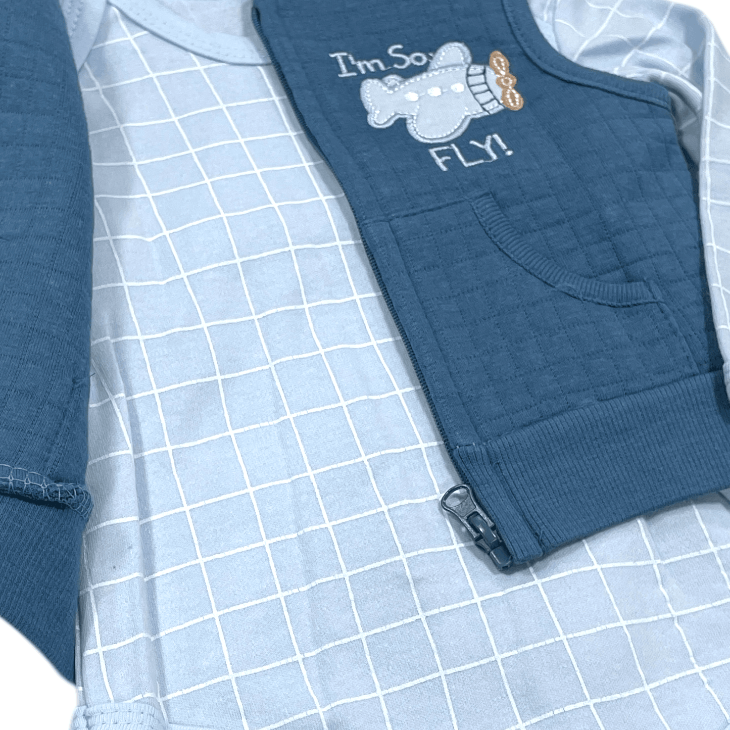 Conjunto de 3 piezas, Azul - Palimu