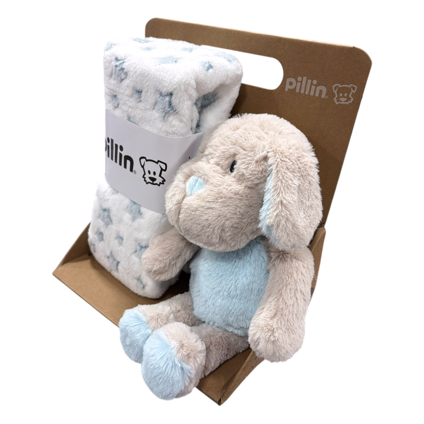 Manta con peluche, Perrito