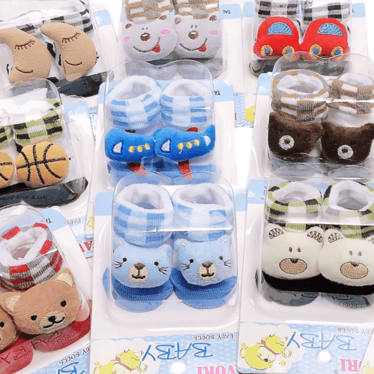 Calcetin antideslizante con peluche bebé - Palimu