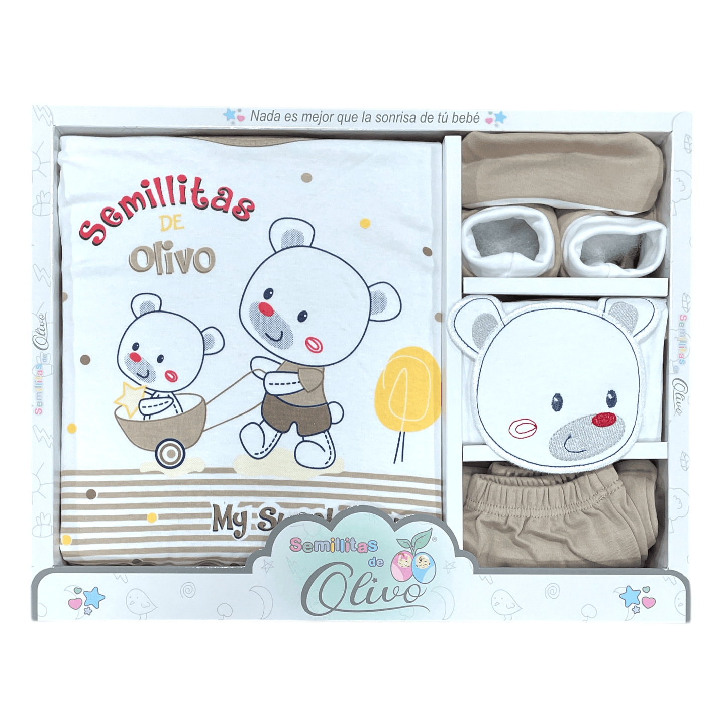 Caja de regalo 0-3m, diferentes colores - Palimu