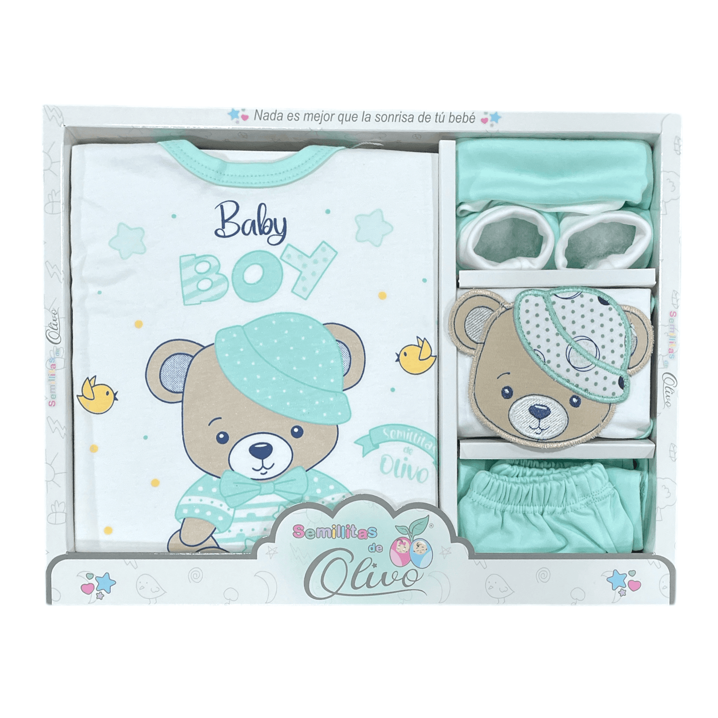 Caja de regalo 0-3m, diferentes colores - Palimu