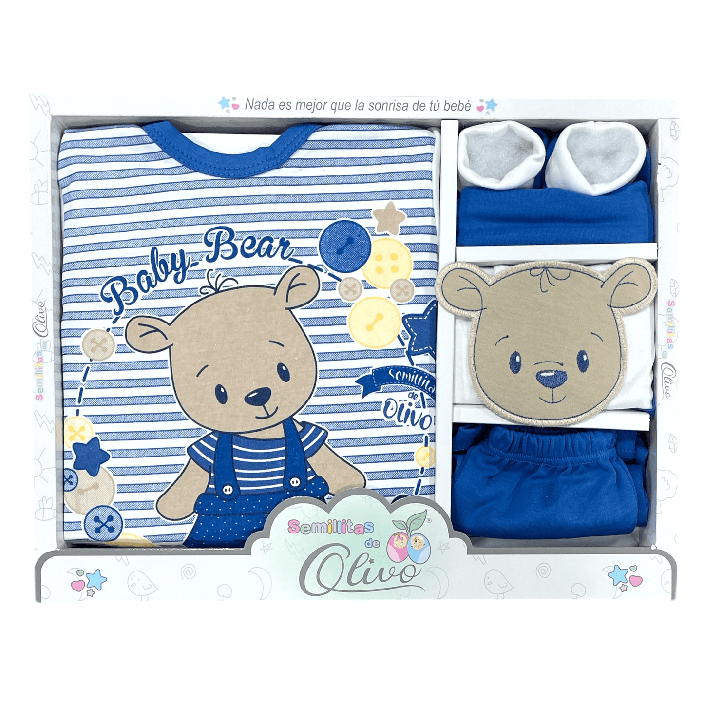 Caja de regalo 0-3m, diferentes colores - Palimu