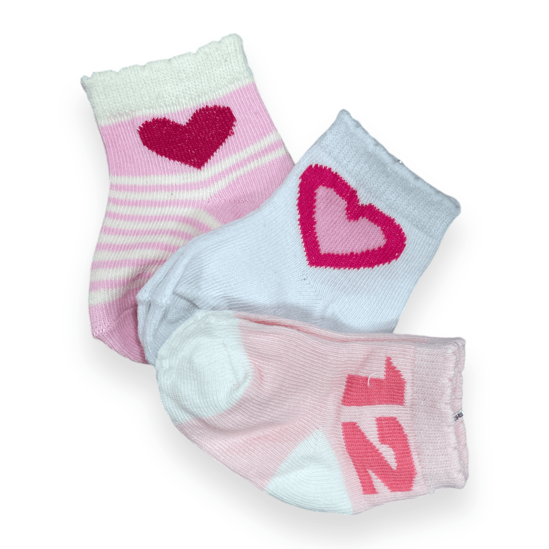 Set de 3 calcetines de niña 0-3m - Palimu