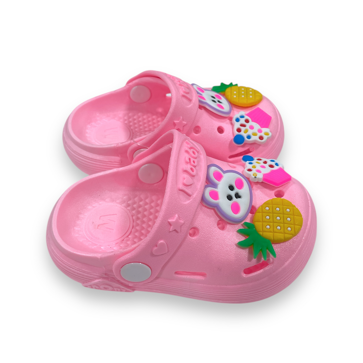 Sandalias zuecos rosa