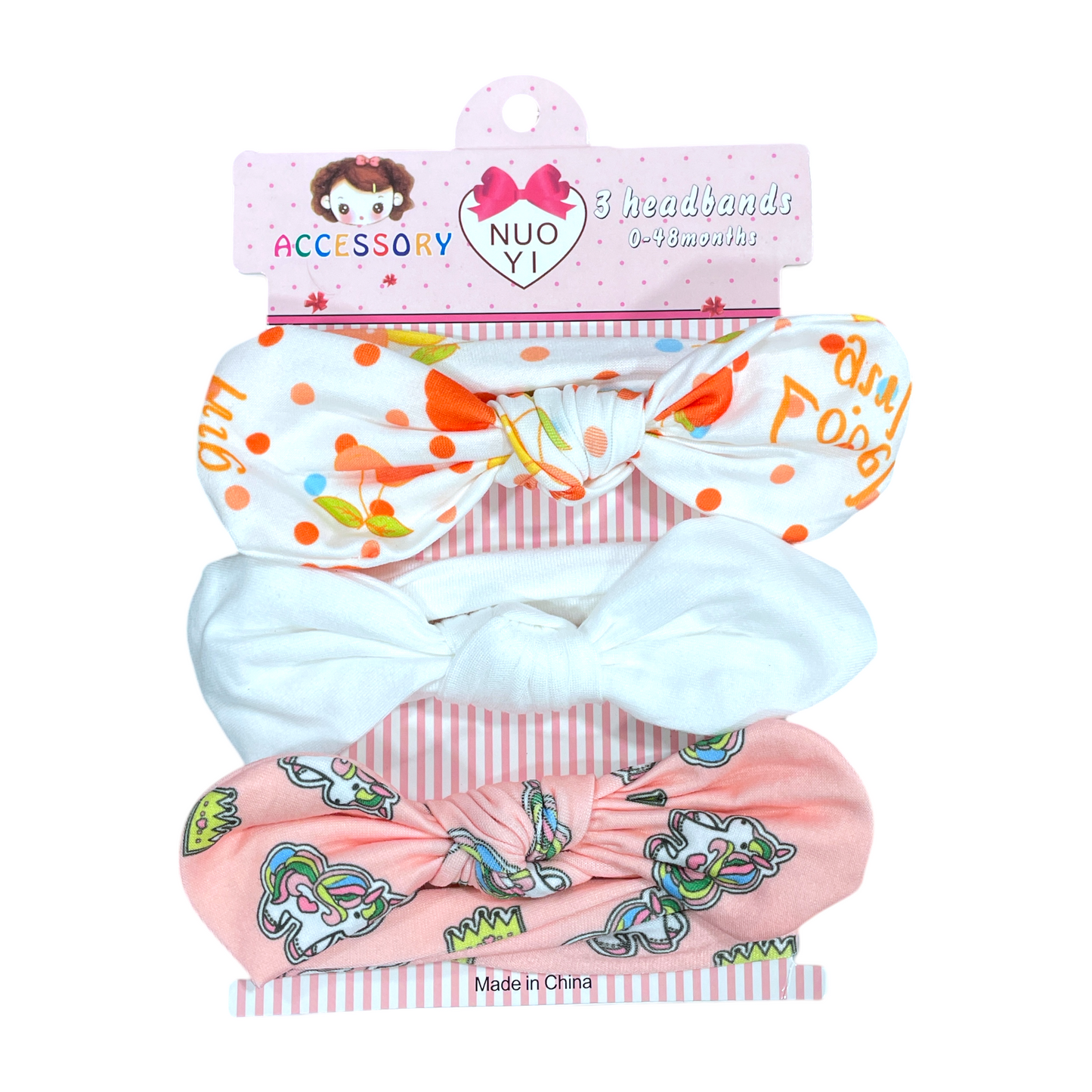 Set de 3 cintillos de bebé
