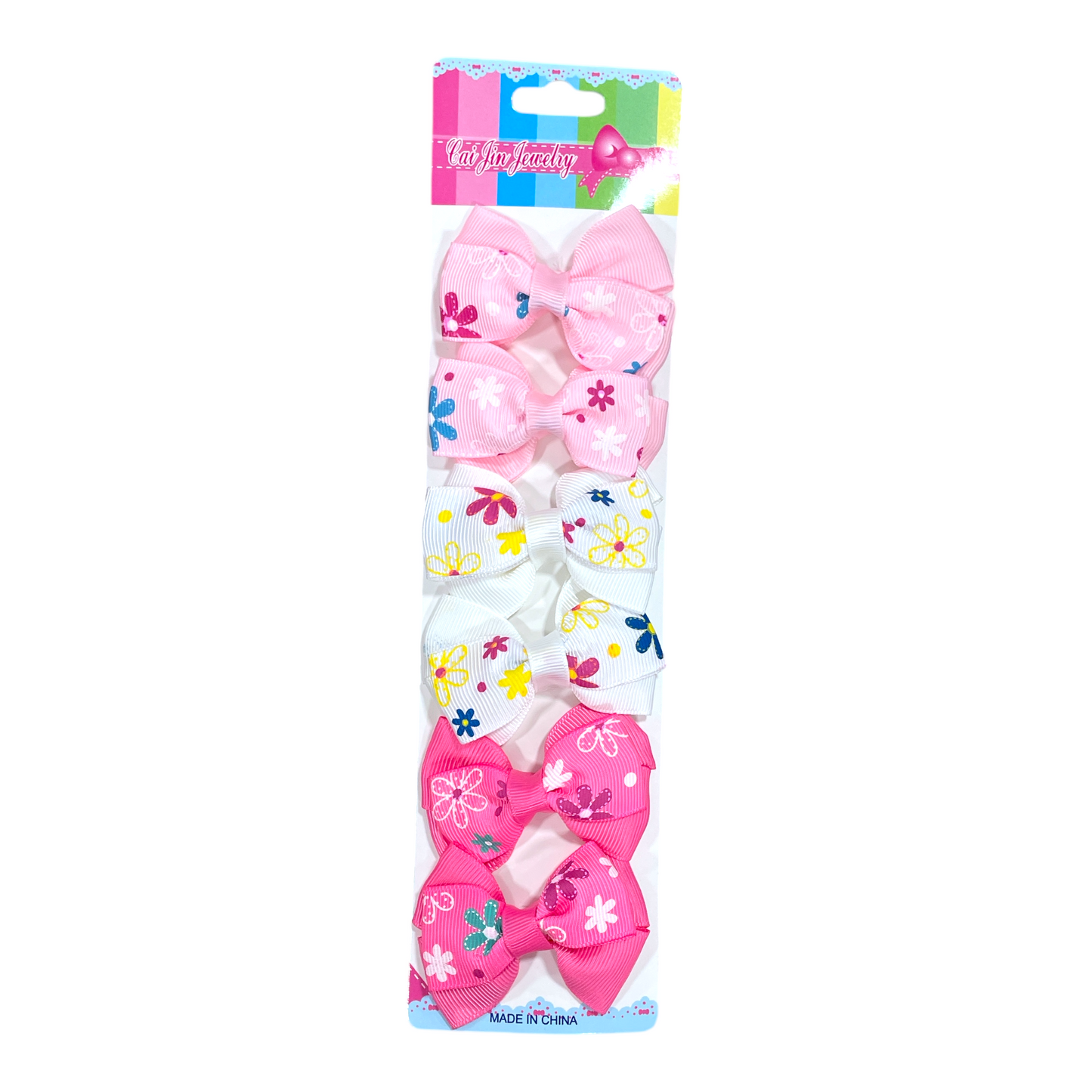 Set de 3 pares pinches lazo