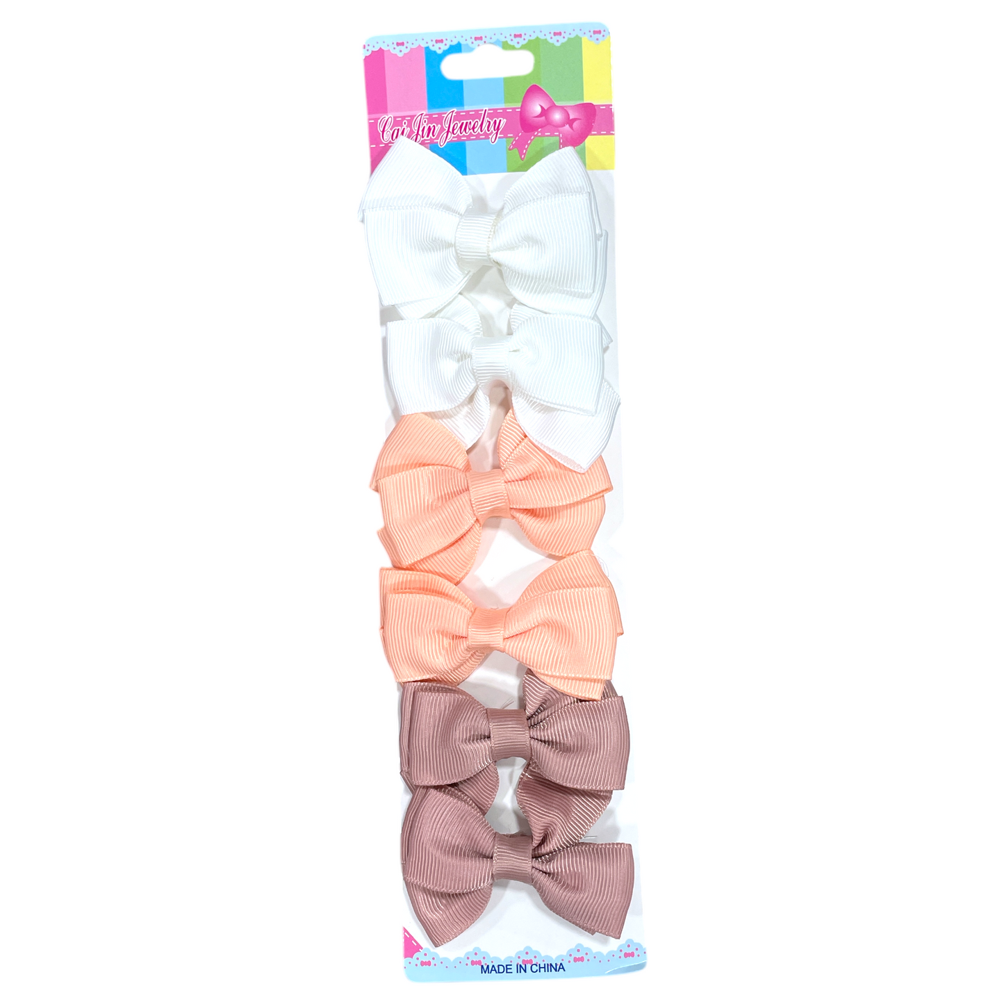 Set de 3 pares pinches lazo