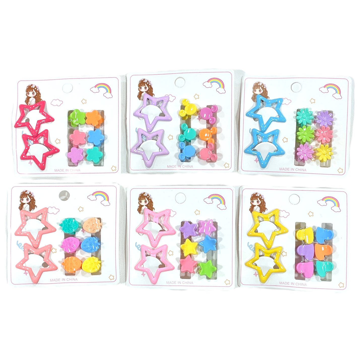 Set de pinches tictac star